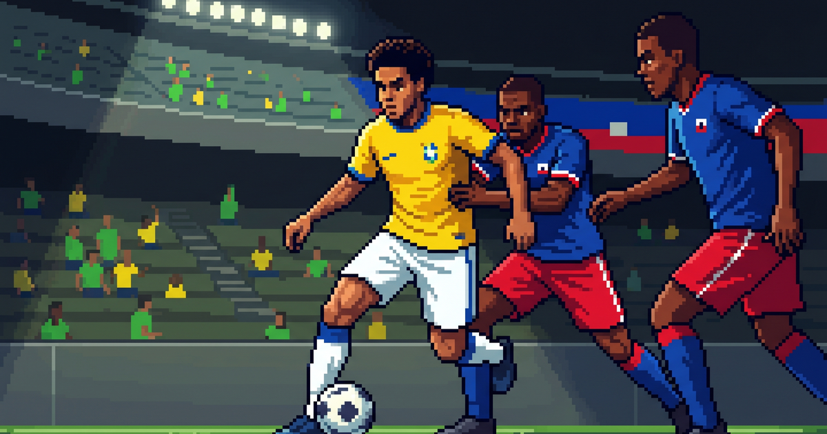 Pixel art for Brazil vs Haiti: World Cup group-stage preview, key players, and what is at stake