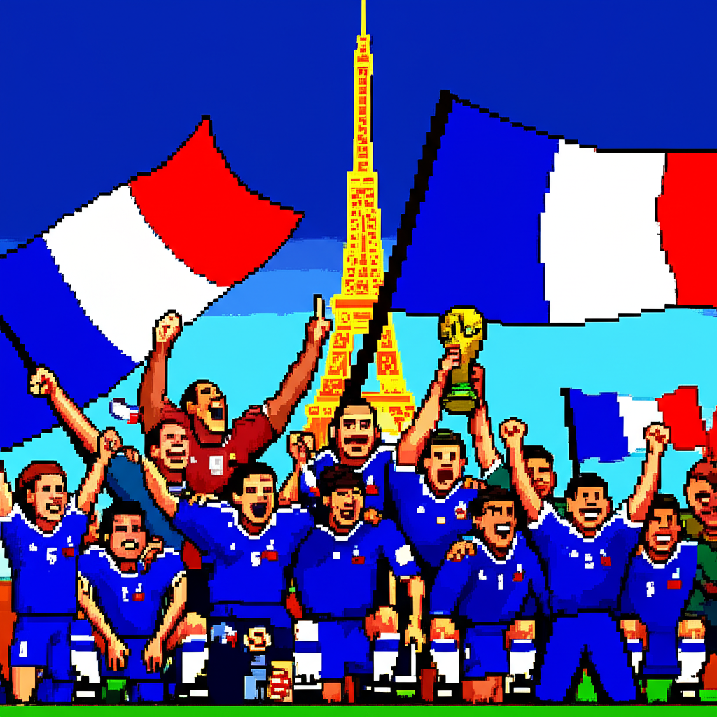 Pixel art illustration for France Have Too Much Talent. And That Might Be Their Biggest Problem.
