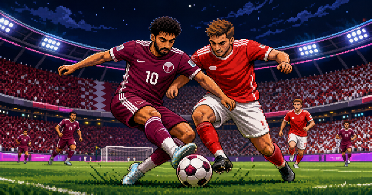 Pixel art for Qatar 1-1 Switzerland: World Cup result, turning points, and table impact
