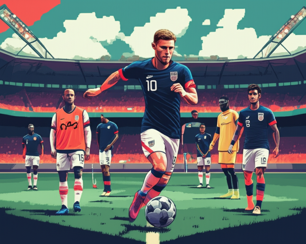 USA national team preparing for 2026 World Cup with 100 days countdown